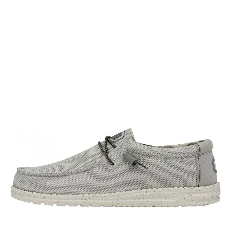 Scarpe Uomo HEY DUDE linea Wally Sox Triple Needle colore Fog