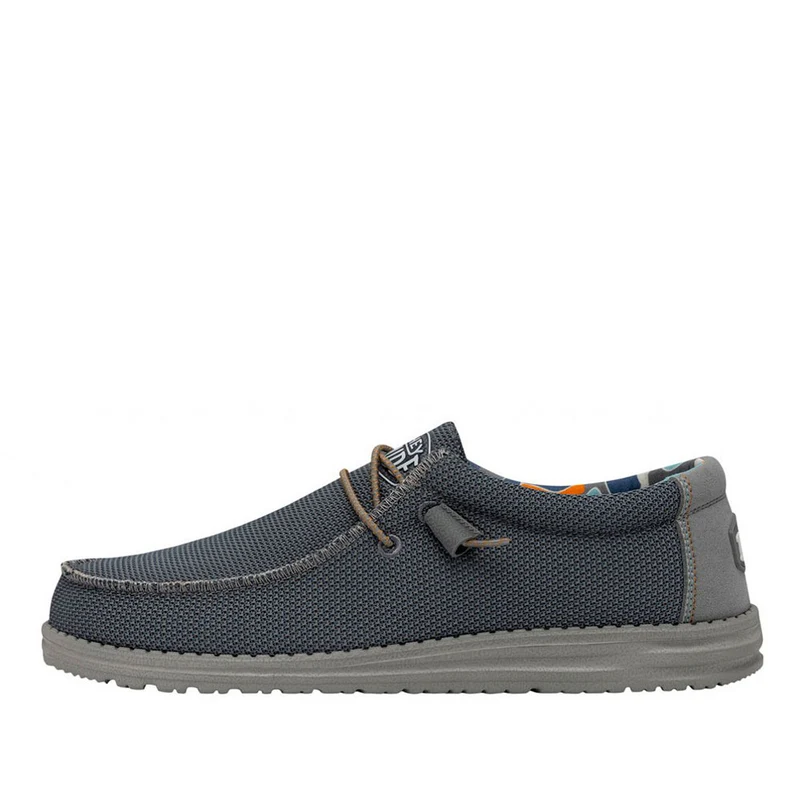 Scarpe Uomo HEY DUDE linea Wally Sox Triple Needle colore Blue Shadow