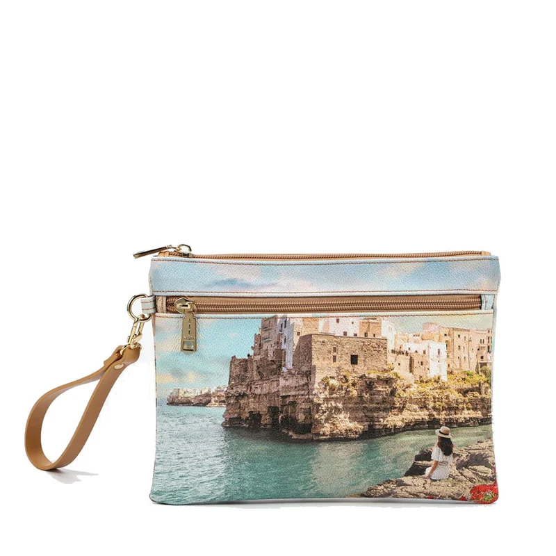 Pochette Media Donna con Zip Y NOT YES-343 Stampa Polignano