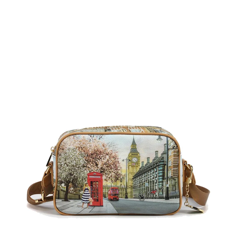 Borsa Donna Y NOT a Tracolla YES-310 Stampa English Rose