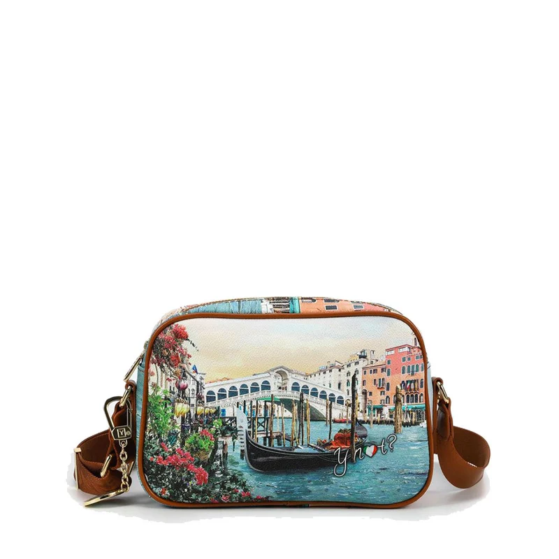 Borsa Donna Y NOT a Tracolla YES-310 Stampa Canaletto