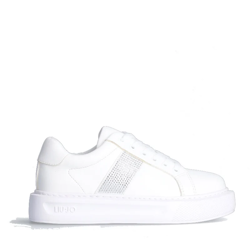 Scarpe LIU JO Sneakers Kylie 517 Bianche con Strass