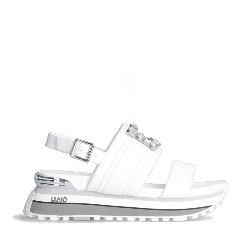 Scarpe Donna LIU JO Sandali Platform Maxi Wonder 08 colore Bianco