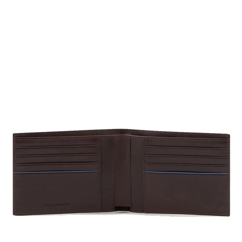 Portafoglio Uomo PIQUADRO con Portacarte In Pelle Mogano Linea Revamp - PU6190B2VR