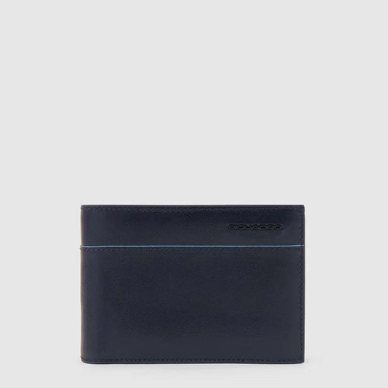 Portafoglio Uomo PIQUADRO con Porta Monete Linea Revamp Colore Blu - PU257B2VR