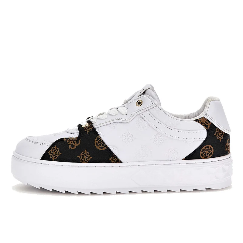 Sneakers Donna GUESS Colore White - Brown Linea Fiena