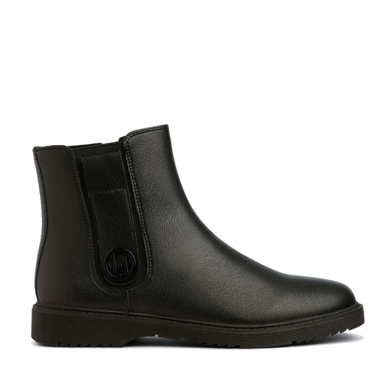 Scarpe Donna LIU JO Stivaletti Beatles Pat 241 Nero con Logo