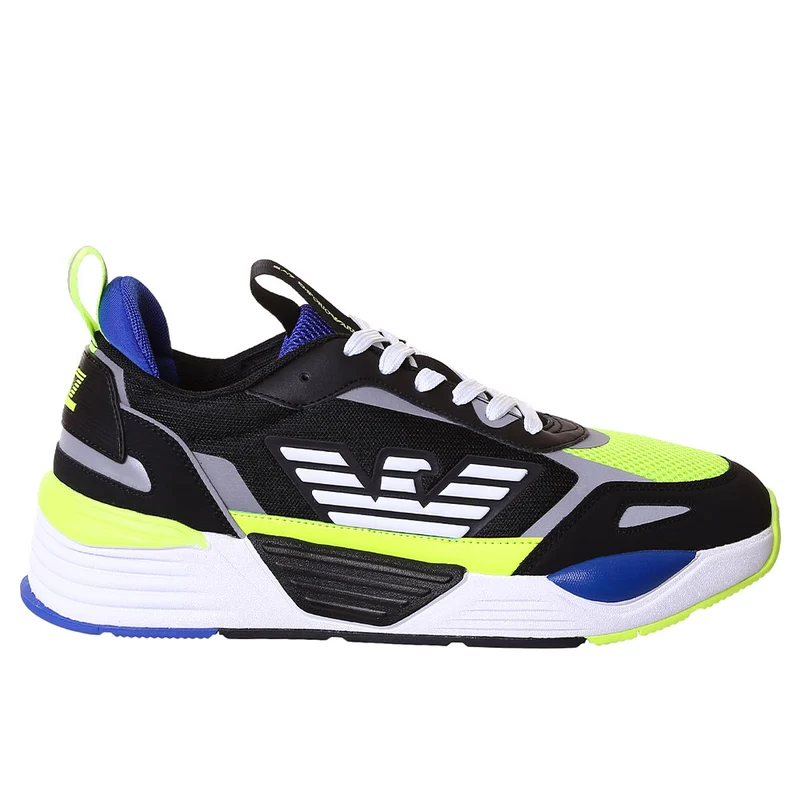 Scarpe Uomo EA7 Emporio Armani Ace Runner Sneakers Colore Black - Balt - Yellow