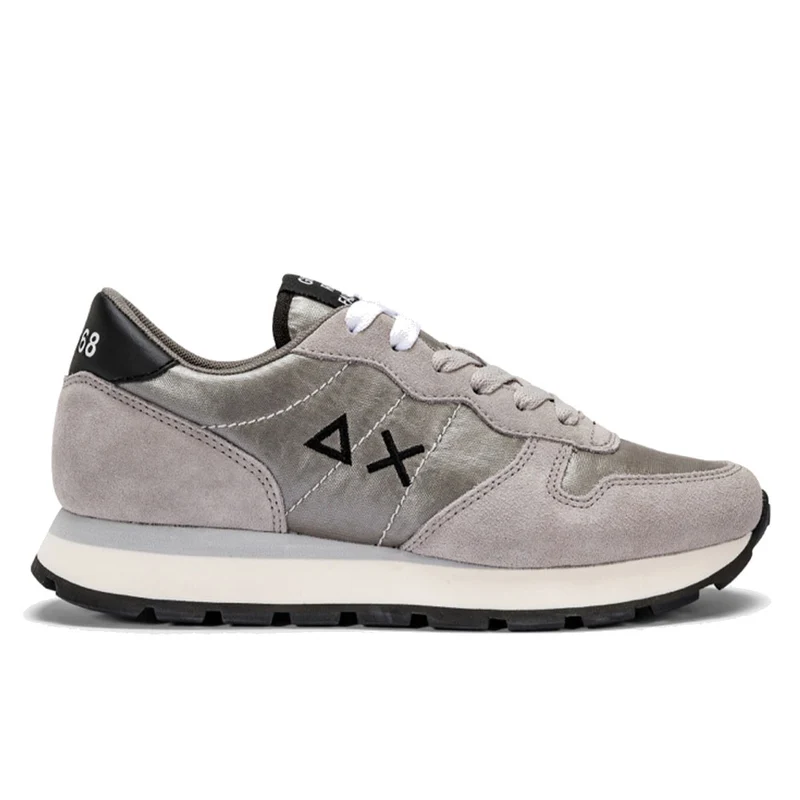 Scarpe Donna Sun68 Sneakers Ally Nylon Solid Colore Argento