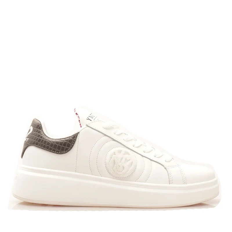 Scarpe Donna Y NOT Sneakers linea Queen Round in Pelle Bianca