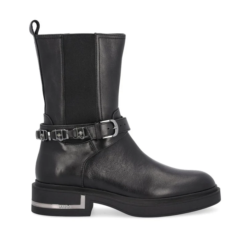 Scarpe Donna LIU JO Stivaletti Gabrielle 01 in Pelle Nera