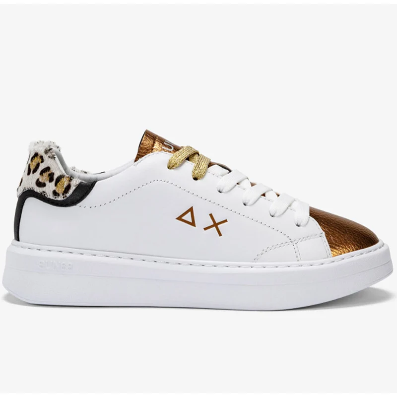 Scarpe Donna Sun68 Sneakers Grace Colore Bianco - Oro