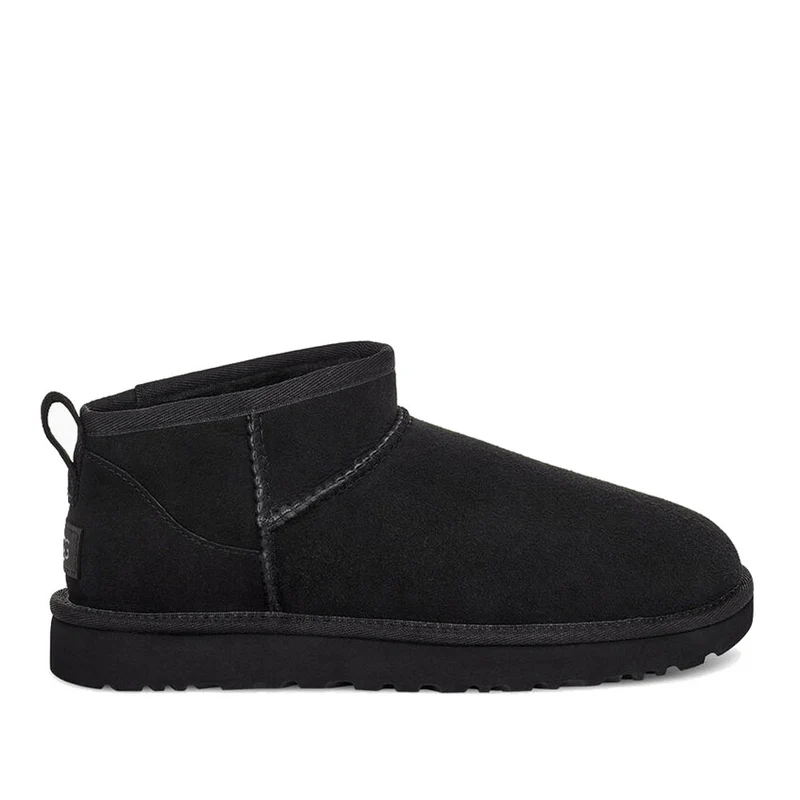 Stivaletti Donna UGG Classic Ultra Mini in Pelle Scamosciata colore Nero