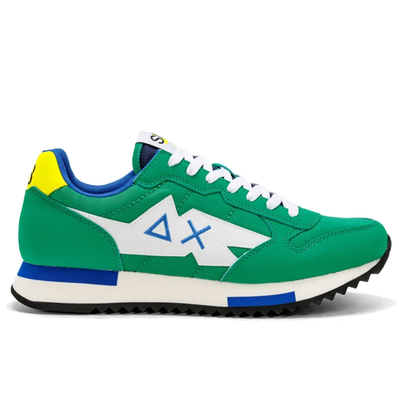 Scarpe Uomo Sun68 Sneakers Niki Solid colore Verde Prato