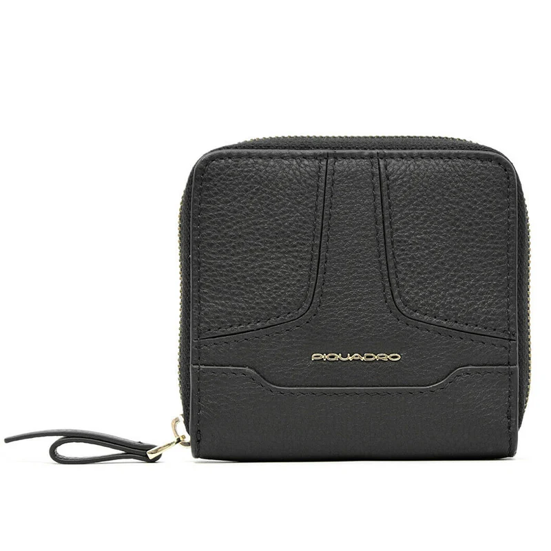 Portafoglio Piccolo Donna PIQUADRO In Pelle Nera Linea Hosaka - PD4826S108R