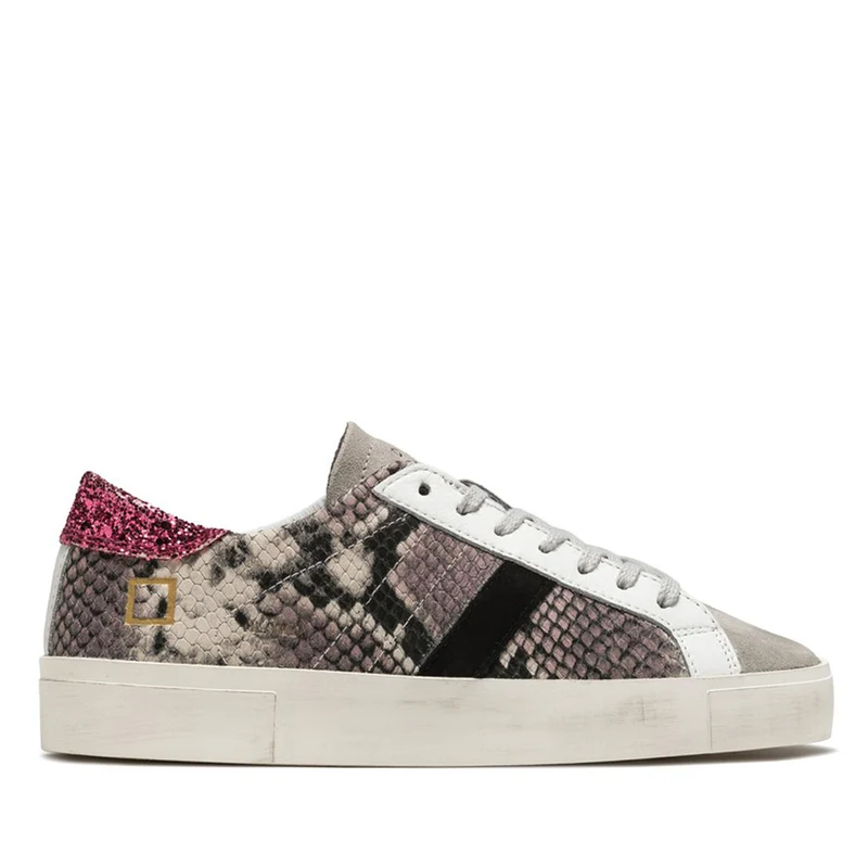 Scarpe Donna D.A.T.E. Sneakers linea Hill Low Wild Python
