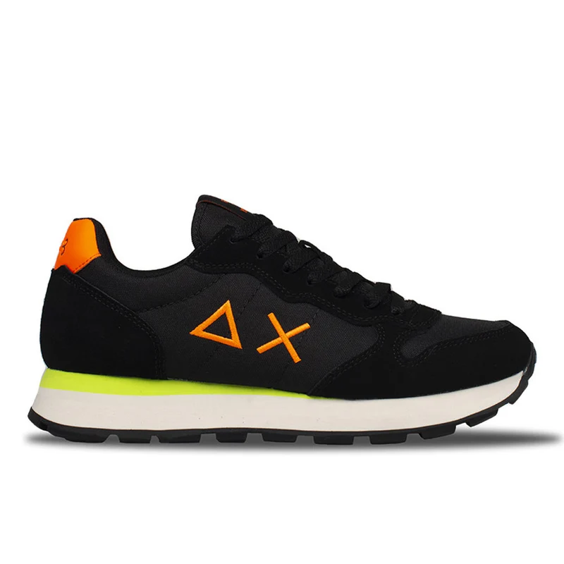 Scarpe Uomo Sun68 Sneakers Tom Fluo Nero - Z42102