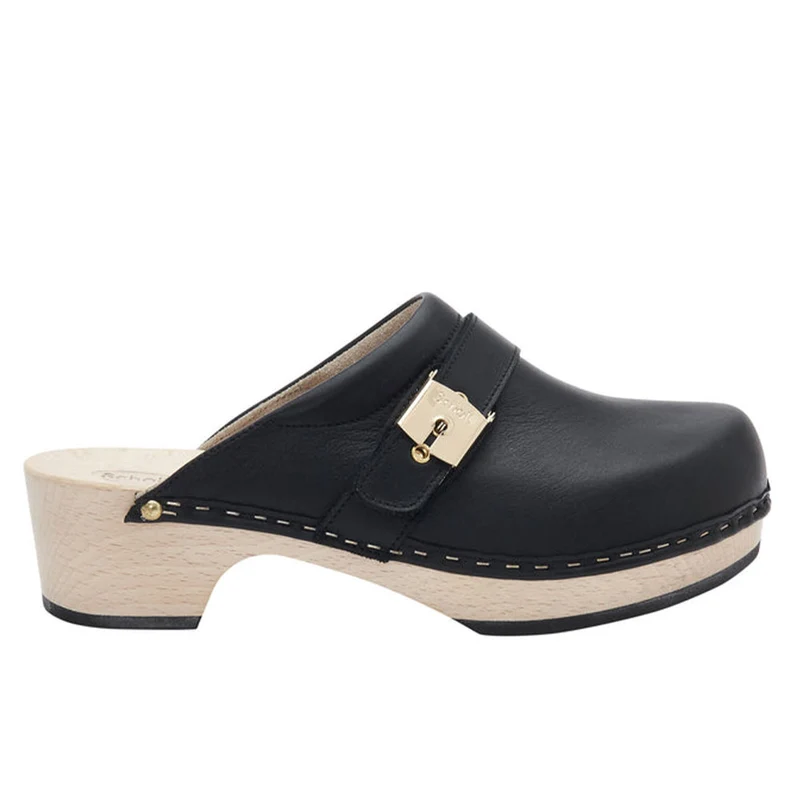 Scarpe Donna SCHOLL Zoccoli in Legno Linea Pescura Clog Colore Nero