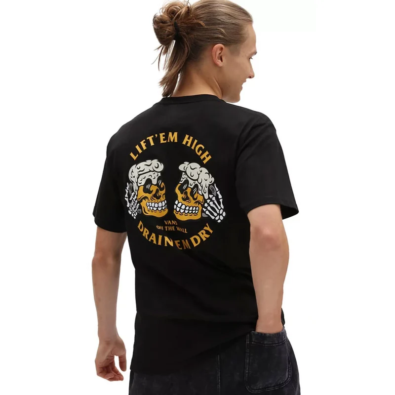 T-Shirt VANS linea Drain Em Dry colore Black