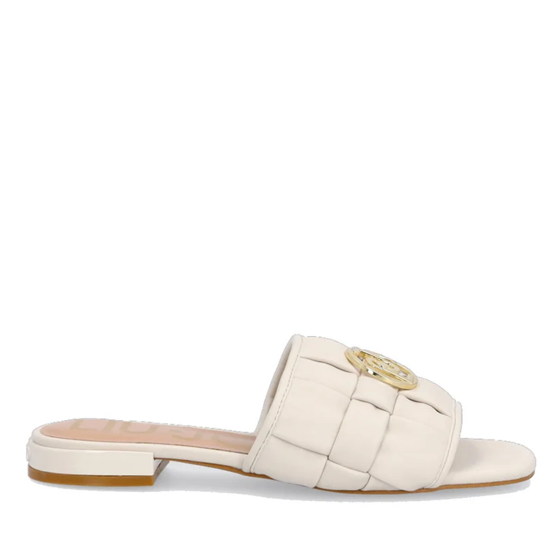 Scarpe Donna LIU JO Sandali Flat Intrecciati colore Bianco