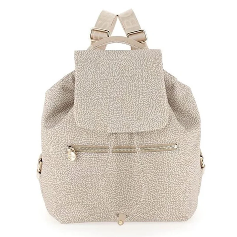 Zaino Donna con Pattina BORBONESE in Tessuto linea Jet Op colore Sand