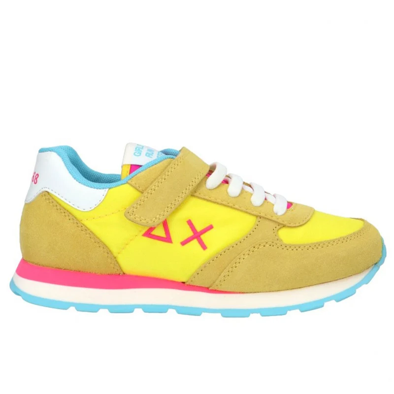 Scarpe Bambina SUN 68 Sneakers Girl's Ally Solid Nylon Giallo