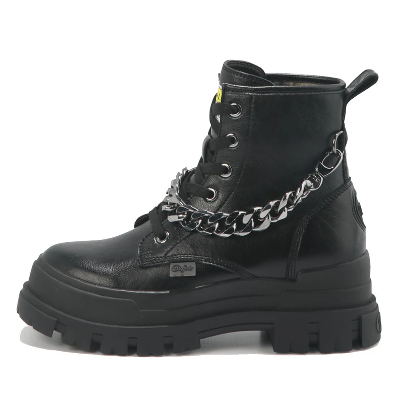 Scarpe BUFFALO Anfibi Vegan linea Aspha Chain colore Nero