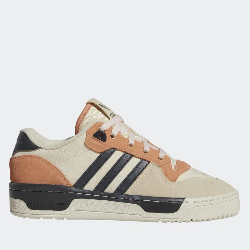 Scarpe Donna ADIDAS Sneakers linea Rivalry Lo W Premium colore Beige Rosa e Nero