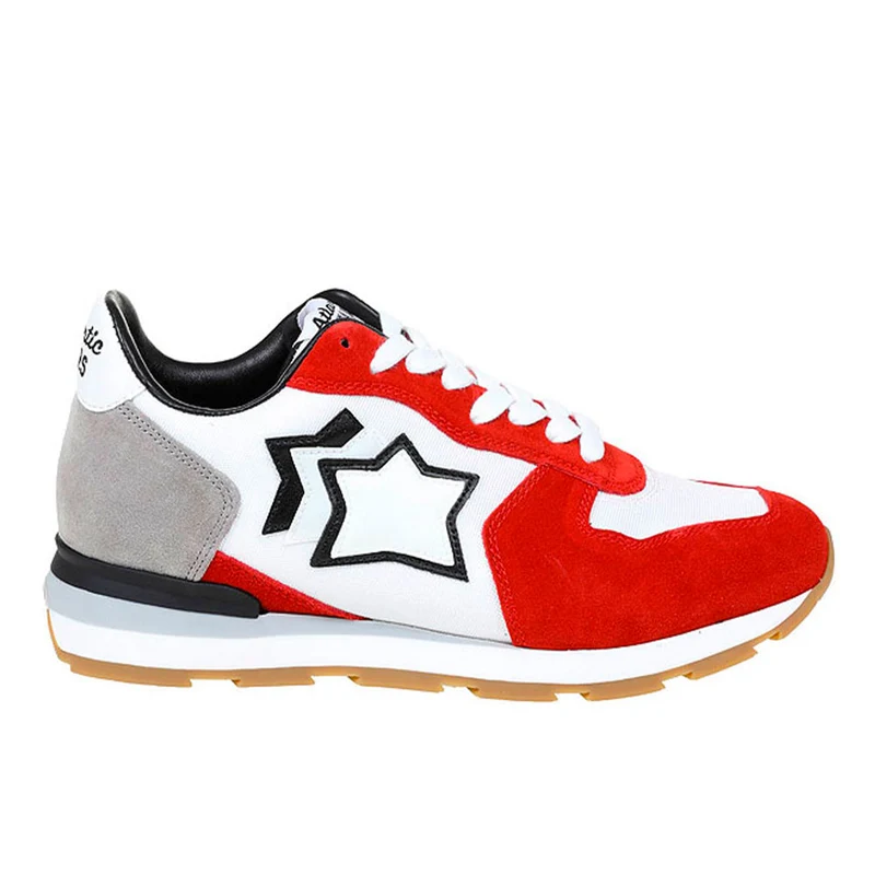 Scarpe Uomo ATLANTIC STARS Sneakers Linea Antares Colore Bianco e Rosso