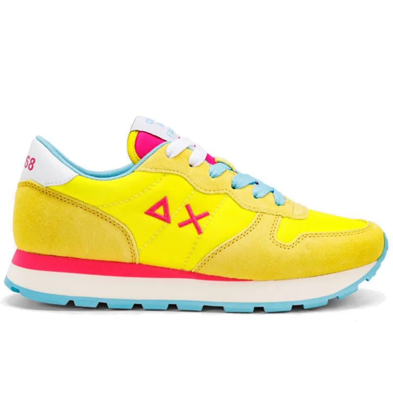 Scarpe Donna Sun68 Sneakers Ally Solid Nylon Colore Giallo - Z32201