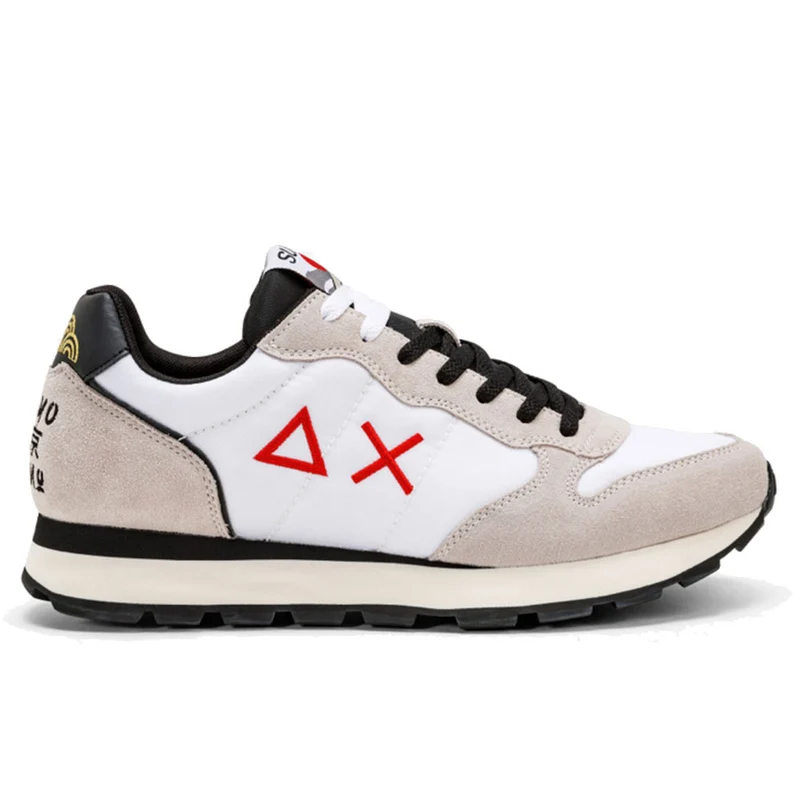 Scarpe Uomo Sun68 Sneakers Tom in Japan Colore Bianco