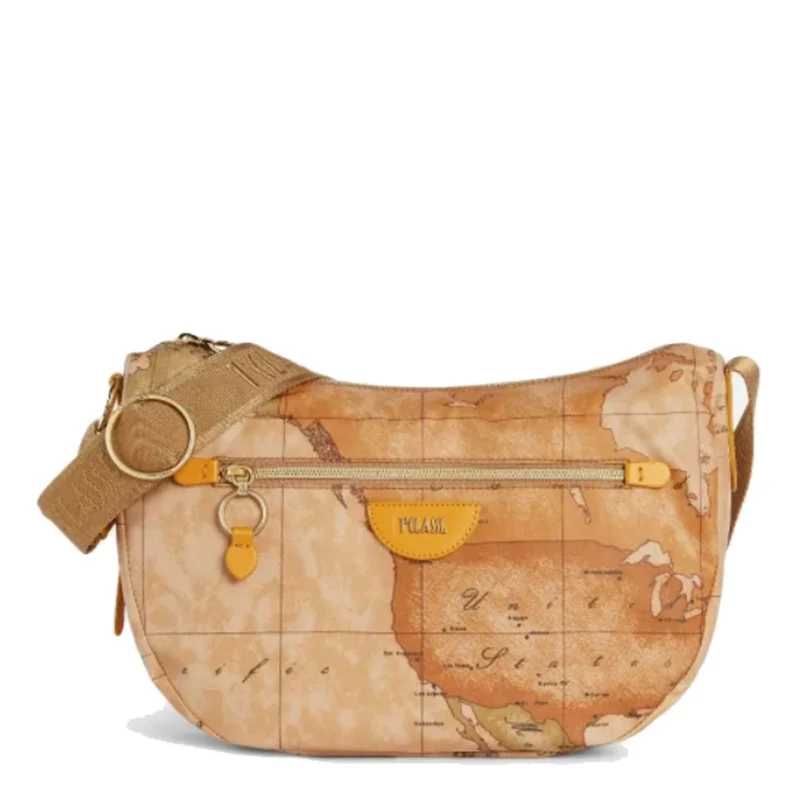 Borsa Donna Mezzaluna Media 1A Classe Alviero Martini linea Soft Souvenir Giallo GS45