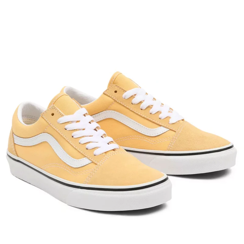 Scarpe Unisex VANS Sneakers Old Skool colore Giallo e Bianco