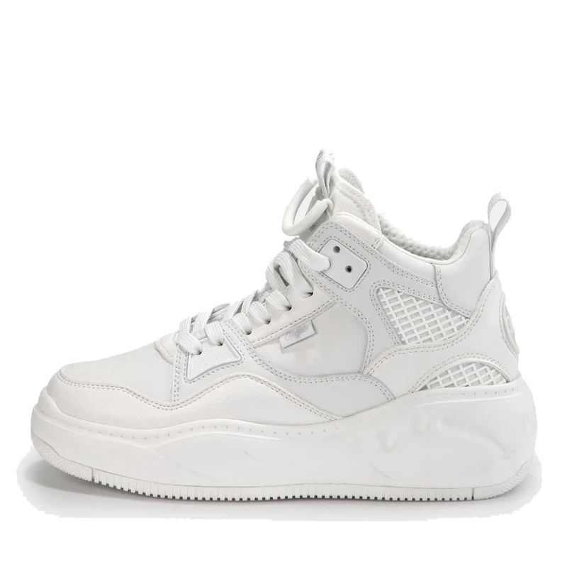 Scarpe BUFFALO Sneakers Alte Vegan linea Flat Mid colore Bianco