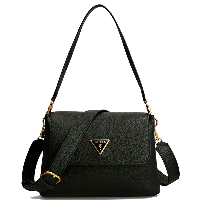 Borsa Donna a Mano con Tracolla GUESS linea Downtown Chic colore Nero
