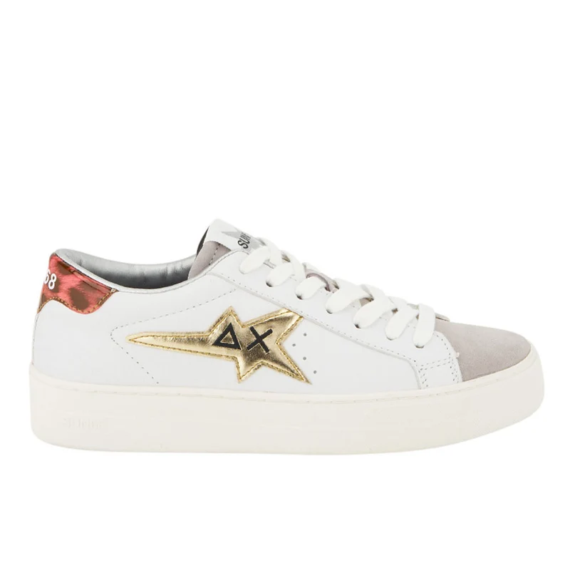 Scarpe Donna Sun68 Sneakers Betty Colore Bianco - Oro