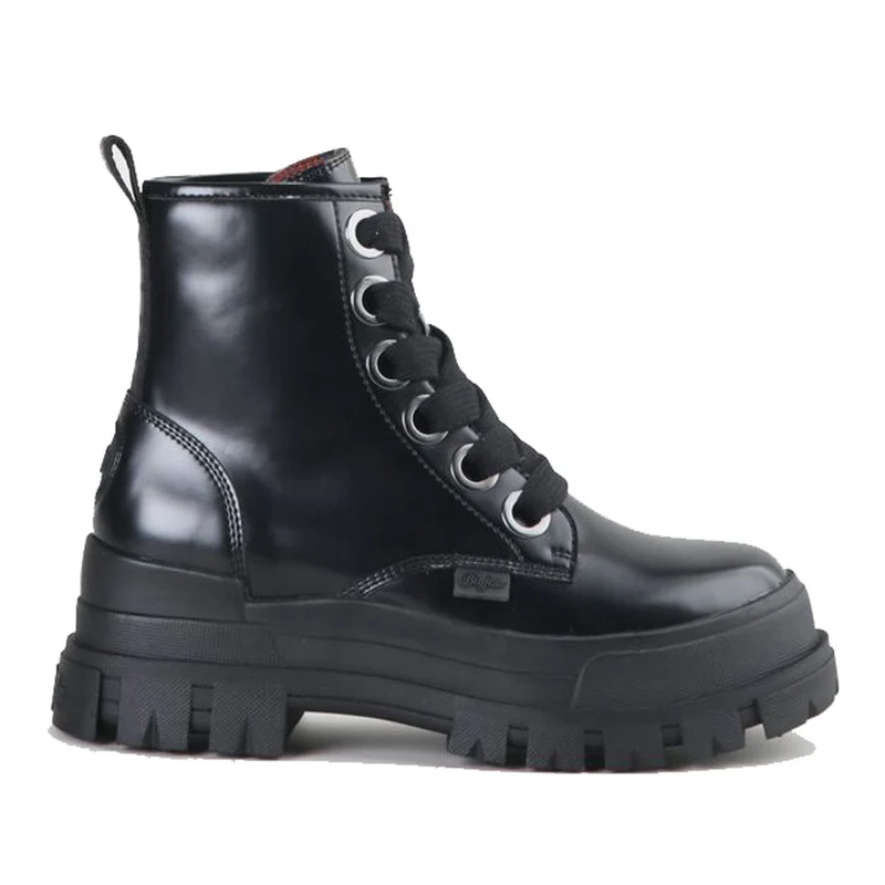 Scarpe BUFFALO Anfibi Vegan linea Aspha LACE UP HI colore Nero
