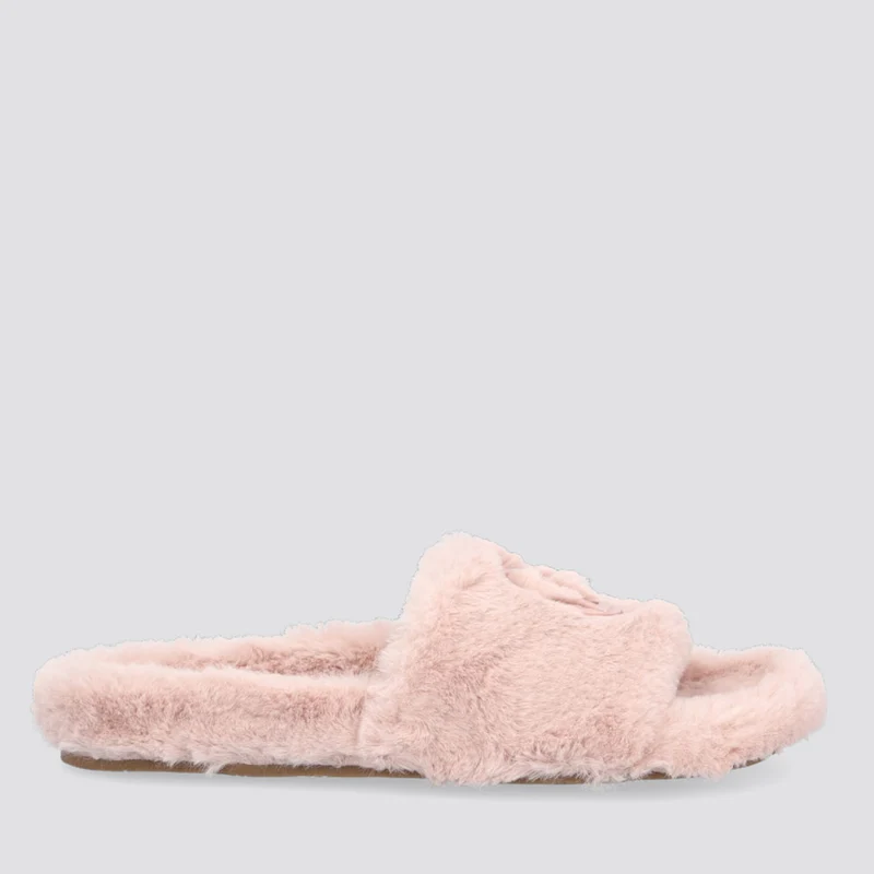 Ciabatte Donna LIU JO in Tessuto Eco Fur color Nude