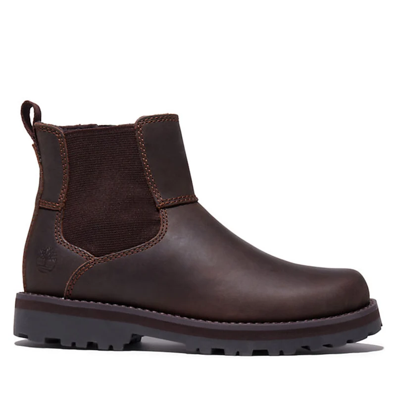 Scarpe Junior TIMBERLAND Stivaletti Chelsea linea Courma Kid colore Marrone Scuro