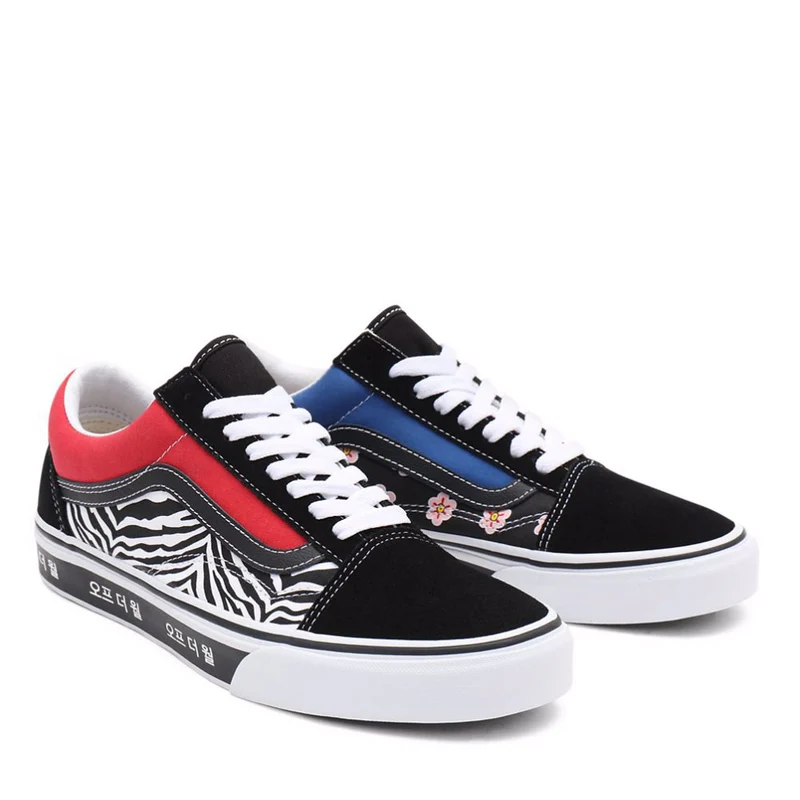 Scarpe Unisex VANS Sneakers Old Skool stampa Korean Typography