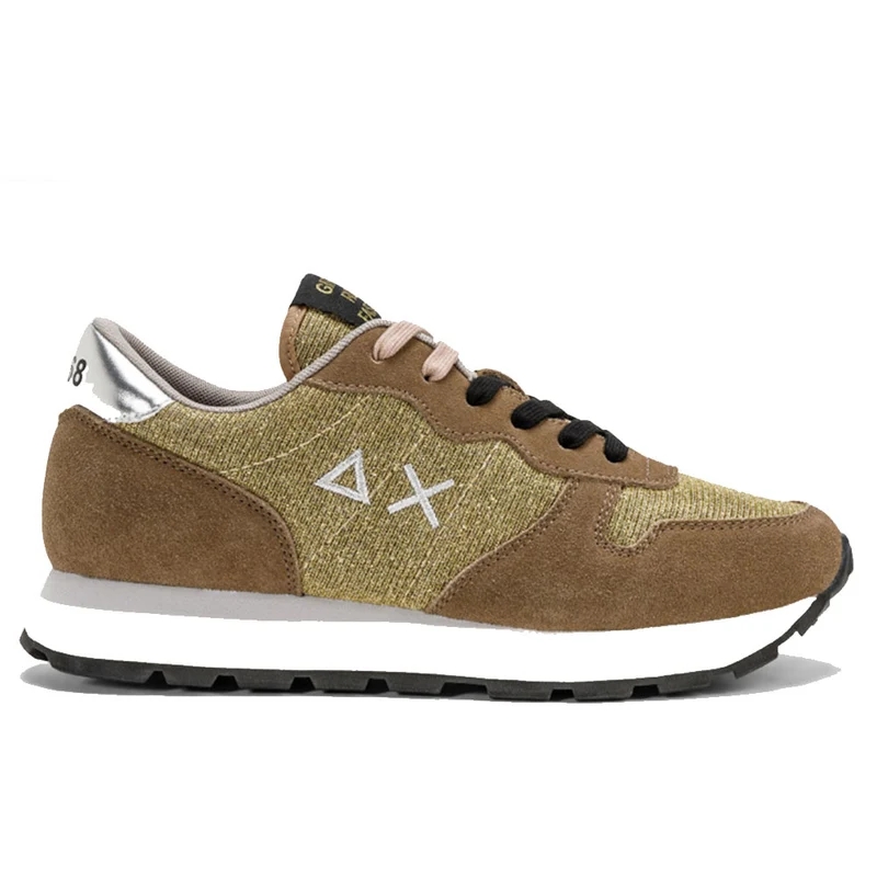 Scarpe Donna Sun68 Sneakers Ally Thin Glitter Colore Oro - Z41203