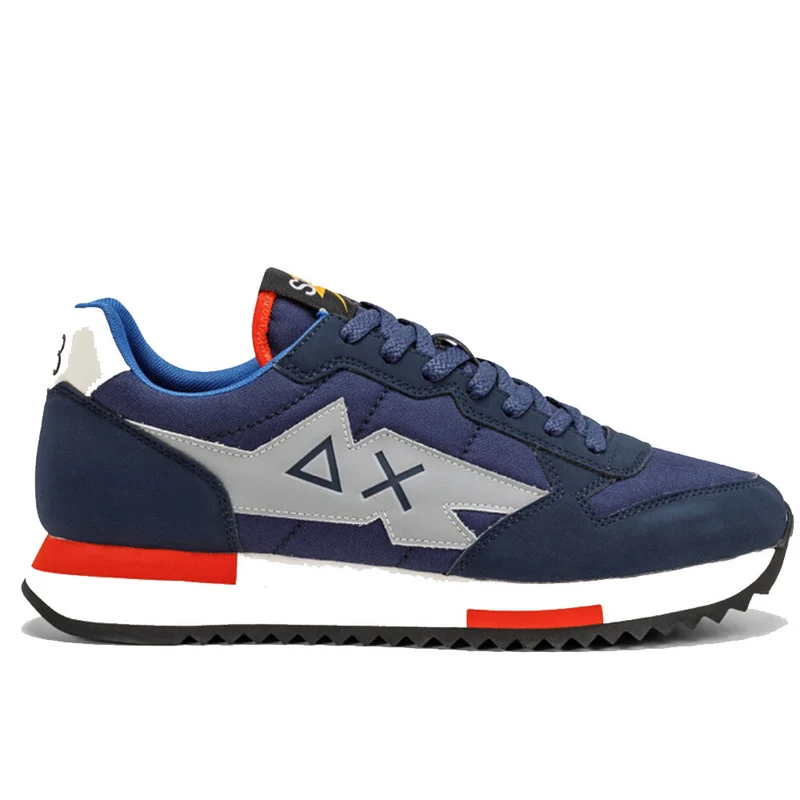 Scarpe Uomo Sun68 Sneakers Niki Solid Nylon Colore Navy Blue