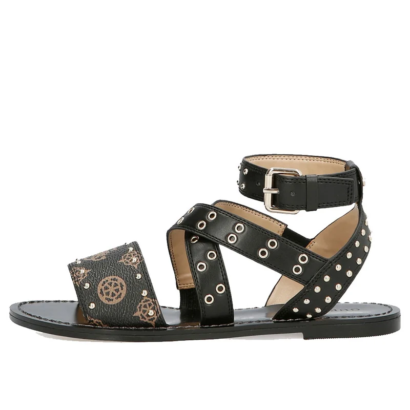 Sandalo Donna GUESS linea Cevie colore Nero Multi