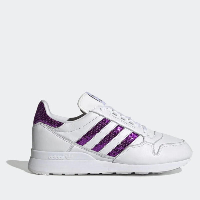 Scarpe Donna ADIDAS Sneakers linea ZX 500 W colore Bianco e Viola
