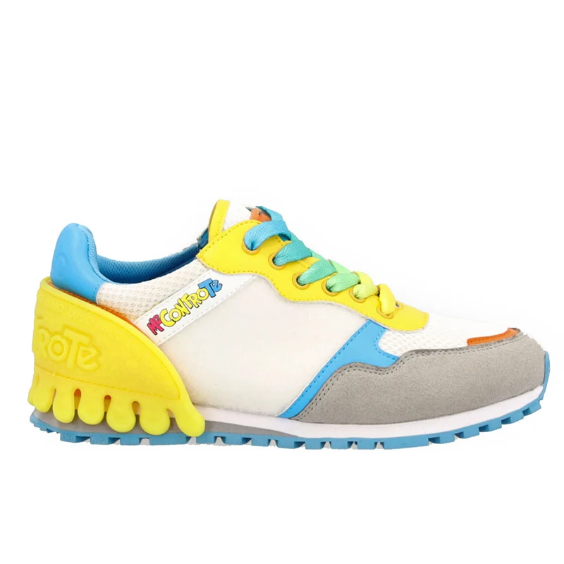 Scarpe Bambino LIU JO Sneakers Me Contro Te colore White - Orange