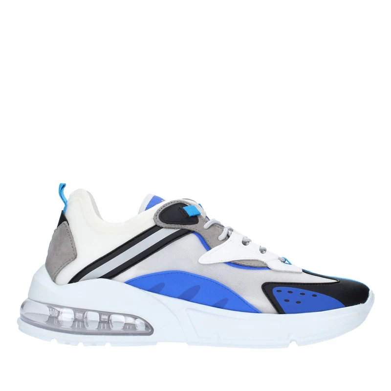 Scarpe Uomo D.A.T.E. Sneakers linea Aura Otter colore White Blue