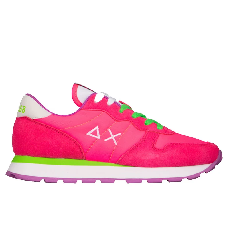 Scarpe Donna Sun68 Sneakers Ally Solid Nylon Fuxia Fluo