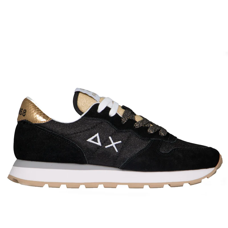 Scarpe Donna Sun68 Sneakers Ally Thin Glitter Nero Z31204
