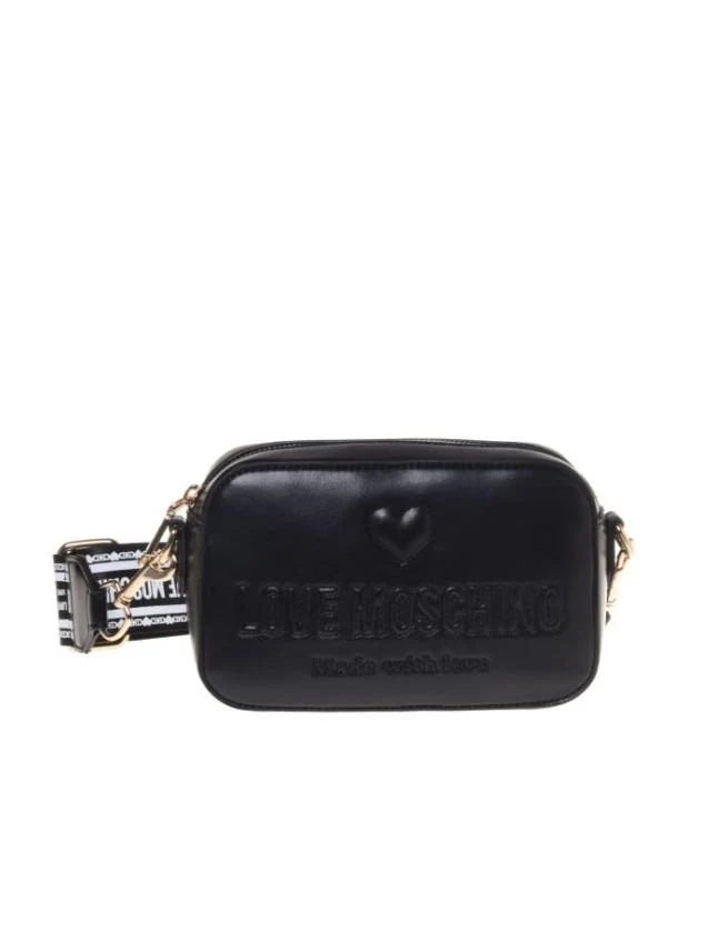 LOVE MOSCHINO BORSA PU GRS NERO+GALV.NIKEL