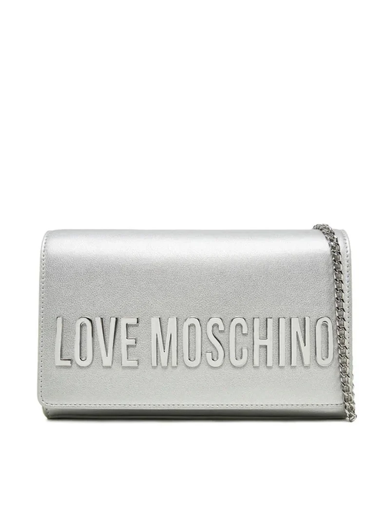 LOVE MOSCHINO BORSA PU GRS METALLIC SILVER